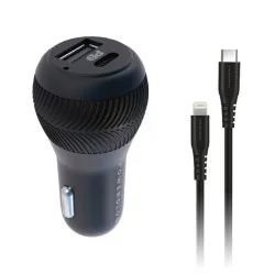 Powerology Ultra-Quick 32W Car Charger 20W PD and USB 2.4A